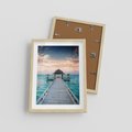 Plakat w ramie 30x40 - Morski Pomost - morze, pomost - rama drewno