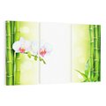 Obraz na płótnie 120x80 - Orchidea, Bambus i Relaks w SPA - orchidea, kwiat