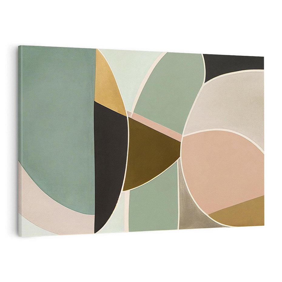 Obraz na płótnie 120x80 - Abstrakcyjne Pudry - abstrakcyjne kształty, plamy