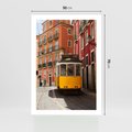 Plakat bez ramy 50x70 - Urok tramwaju w Lizbonie - Lizbona, tramwaj