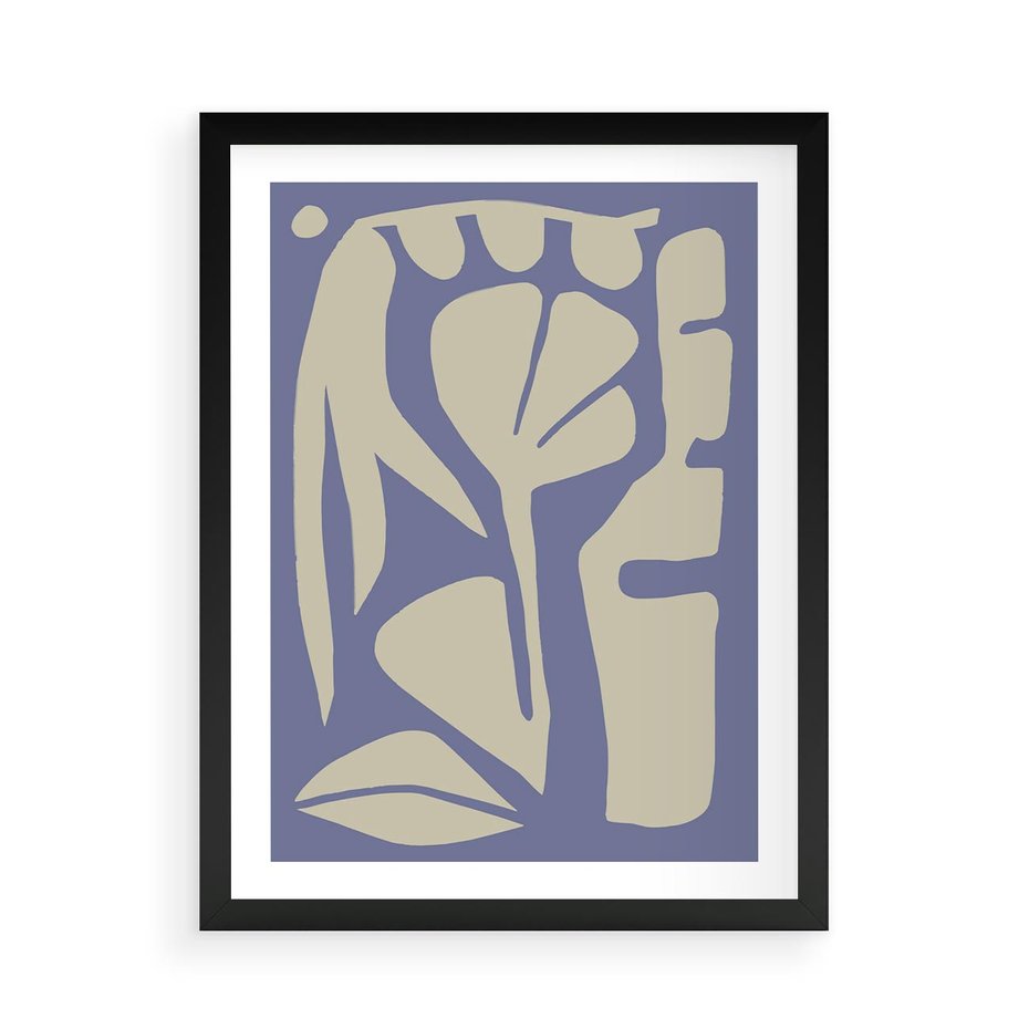 Plakat w ramie 50x70 - Echa Wizualnej Transcendencji - skandynawski styl, plakat - rama czarna