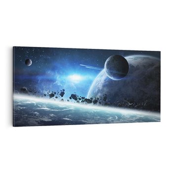 Obraz na płótnie 140x70 - Ziemia w Kosmosie - ziema, kosmos