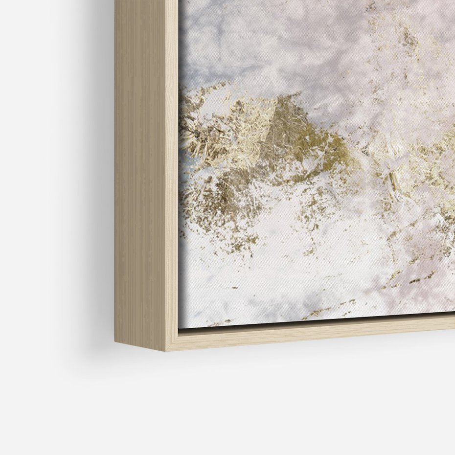 Obraz w ramie 70x100 - Luksusowa Dekoracja - marmur, złoto - rama drewno