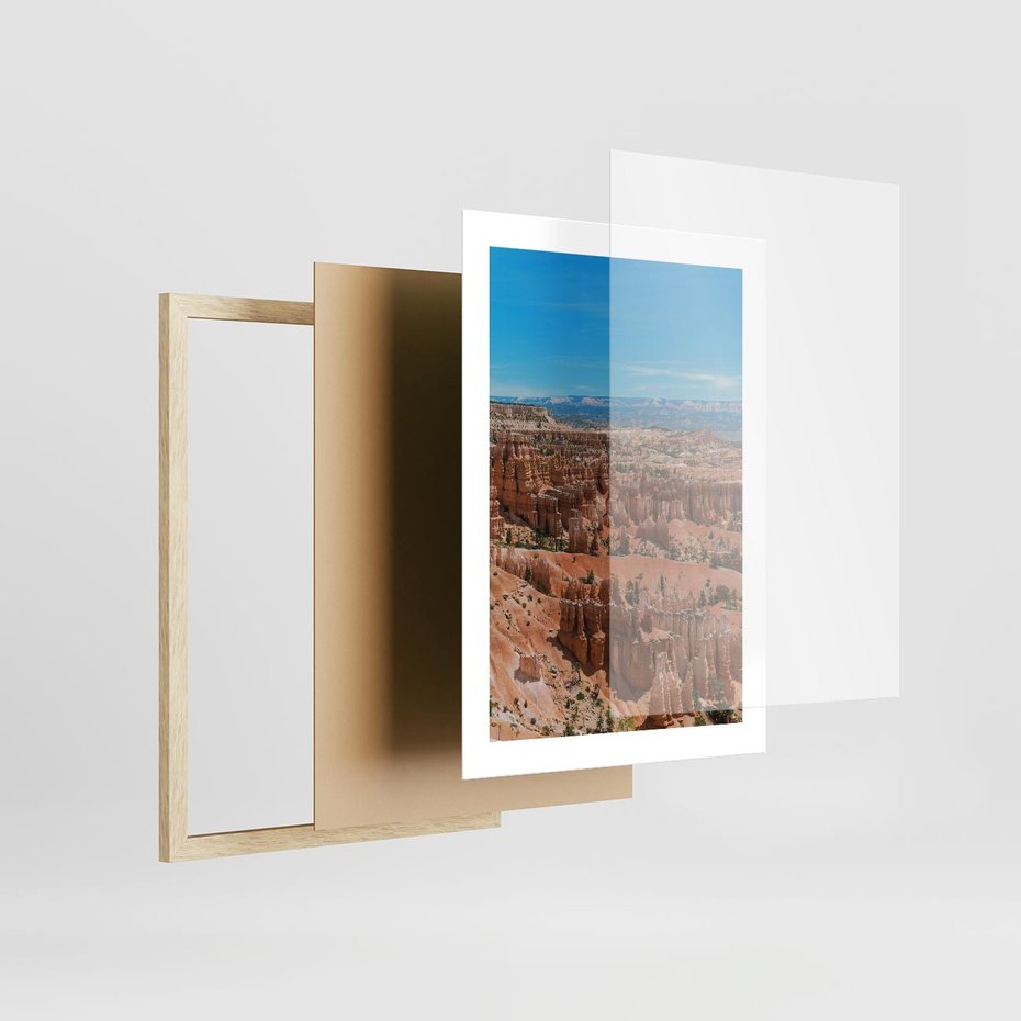 Plakat w ramie 30x40 - Wielki Kanion - wielki kanion, krajibraz - rama drewno