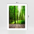 Plakat bez ramy 30x40 - Spacer po urokliwej dróżce w lesie - las, dróżka