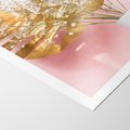 Plakat bez ramy 50x70 - Złoty Akcent - złoty liść montery, gipsówka
