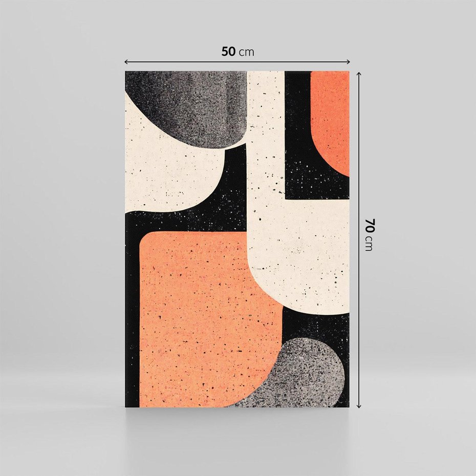 Obraz na płótnie 50x70 - Loftowa Harmonia - abstrakcja, styl loftowy