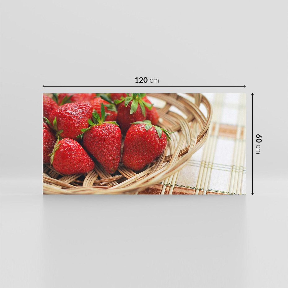 Obraz na płótnie 120x60 - Truskawka Radość Lata - truskawka, owoc