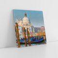 Obraz na płótnie 60x60 - Urok Wenecji - fotografia, przystań w Wenecji