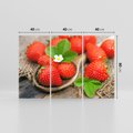 Obraz na płótnie 120x80 - Truskawki: owocowa ekstaza - truskawki, owoce