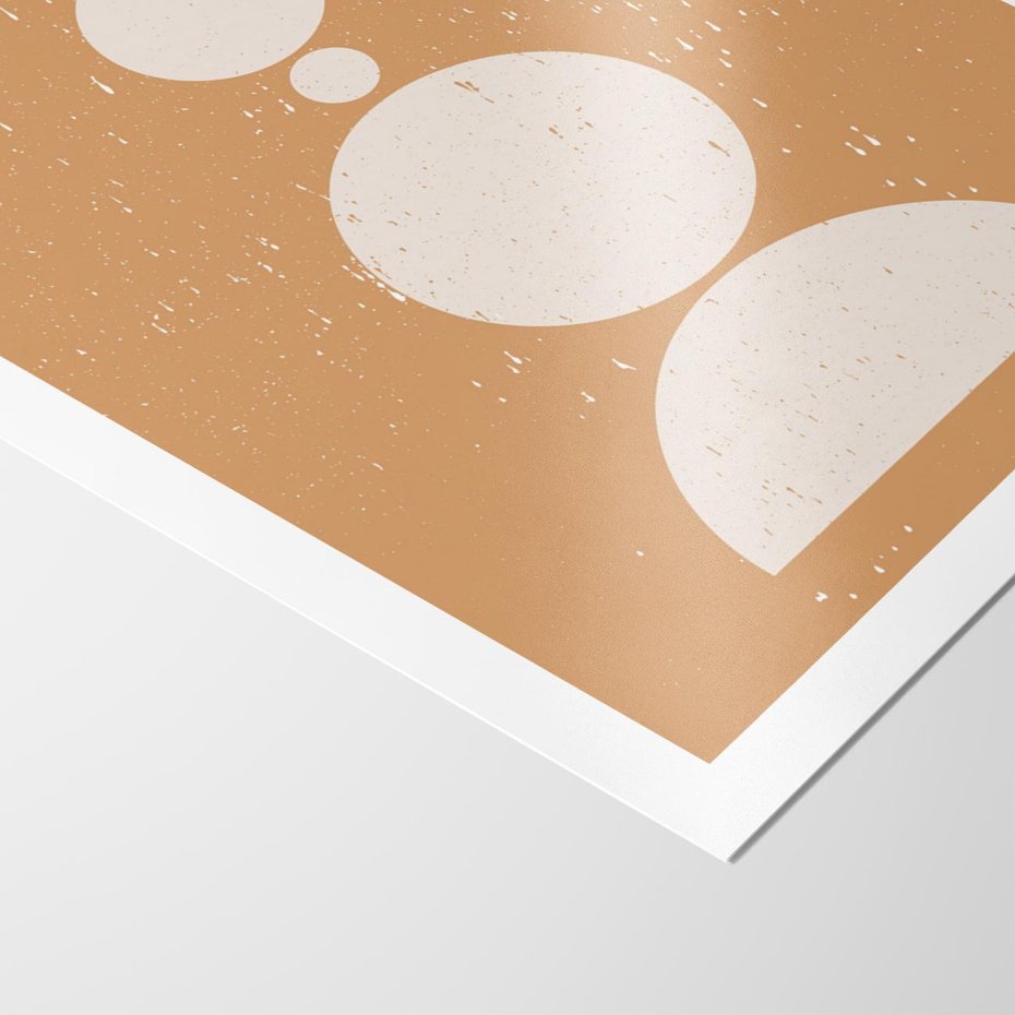 Plakat bez ramy 21x30 - Podróżne Echa - mid century styl, nowoczesna grafika