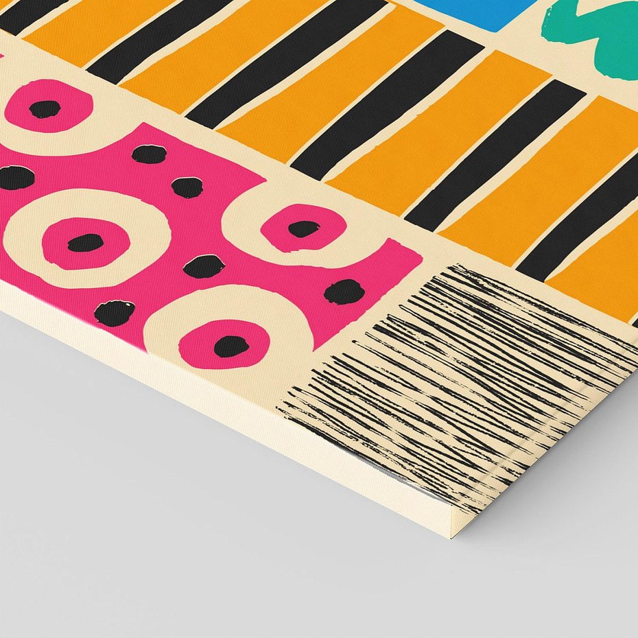 Obraz na płótnie 140x70 - Etno Boho - etno ornamenty, boho klimat