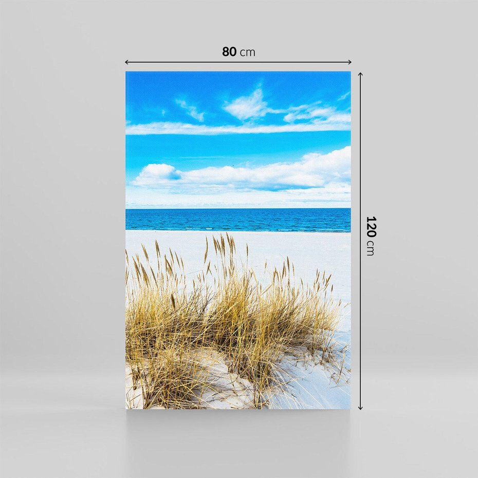 Obraz na płótnie 80x120 - Błogi Relaks - Łeba, bałtyk