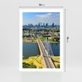 Plakat bez ramy 50x70 - Most w metropolii - most, miato
