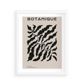 Plakat w ramie 40x50 - Księga Odbić - abstrakcyjne liśćie, roślinne motywy - rama biała