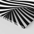Obraz na płótnie 80x80 - Kolorowa Abstrakcja: Inspiracje Zebry - abstrakcja, 3d