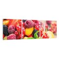 Obraz na płótnie 120x40 - Smakowite Porywy - owoce, jedzenie