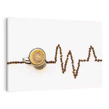 Obraz na płótnie 70x50 - Aromatyczna kawa: Złoto ziaren - kawa, ziarna