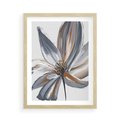 Plakat w ramie 50x70 - Olejne kwiaty - wyraz emocji - kwiaty, malowane - rama drewno
