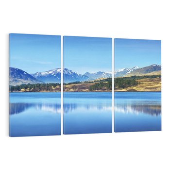 Obraz na płótnie 120x80 - Siła i Spokój Przyrody - góry, jezioro