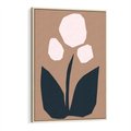 Obraz w ramie 50x70 - Refleksje Boho Przyrody - abstrakcyjny obraz, plakat - rama drewno