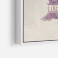 Obraz w ramie 120x80 - Odbicie Słońca - japońska sztuka, akwarela - rama biała