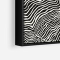Obraz w ramie 50x50 - Migoczące Kontury - boho plakat, rycina - rama czarna