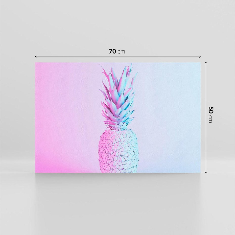 Obraz na płótnie 70x50 - Ananas Abstrakcja - ananas, abstrakcja
