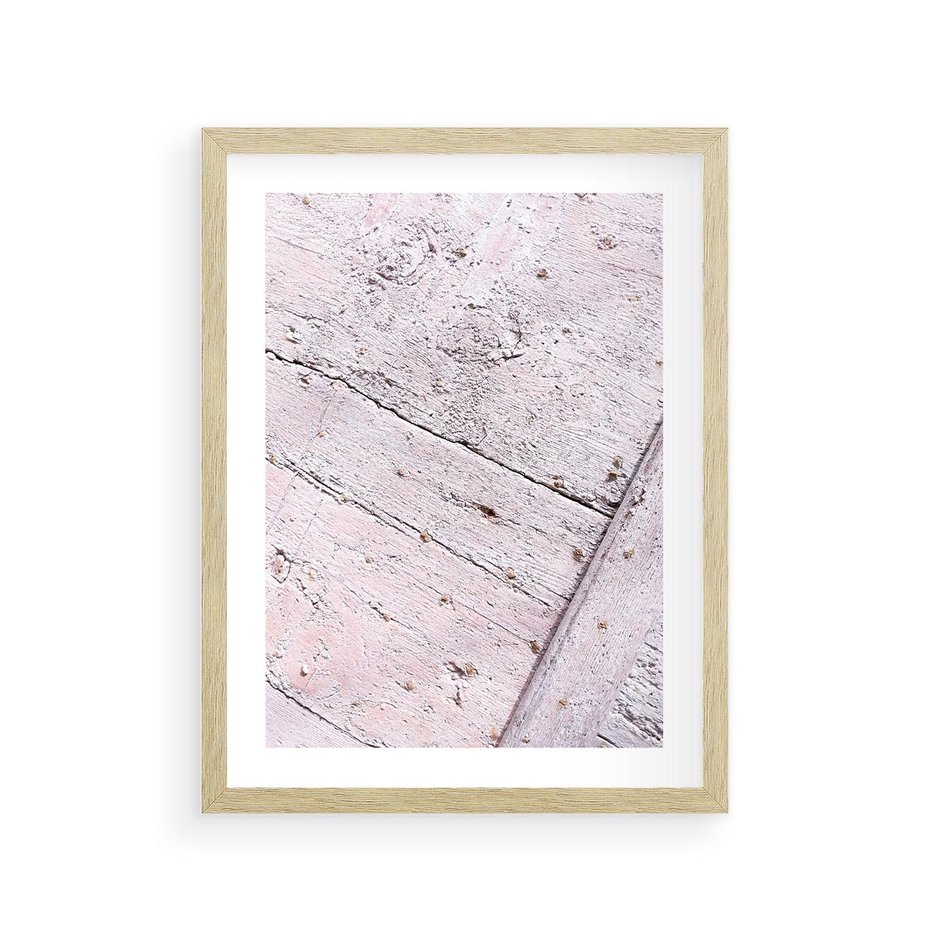 Plakat w ramie 30x40 - Nowoczesna Elegancja - beton, struktura - rama drewno