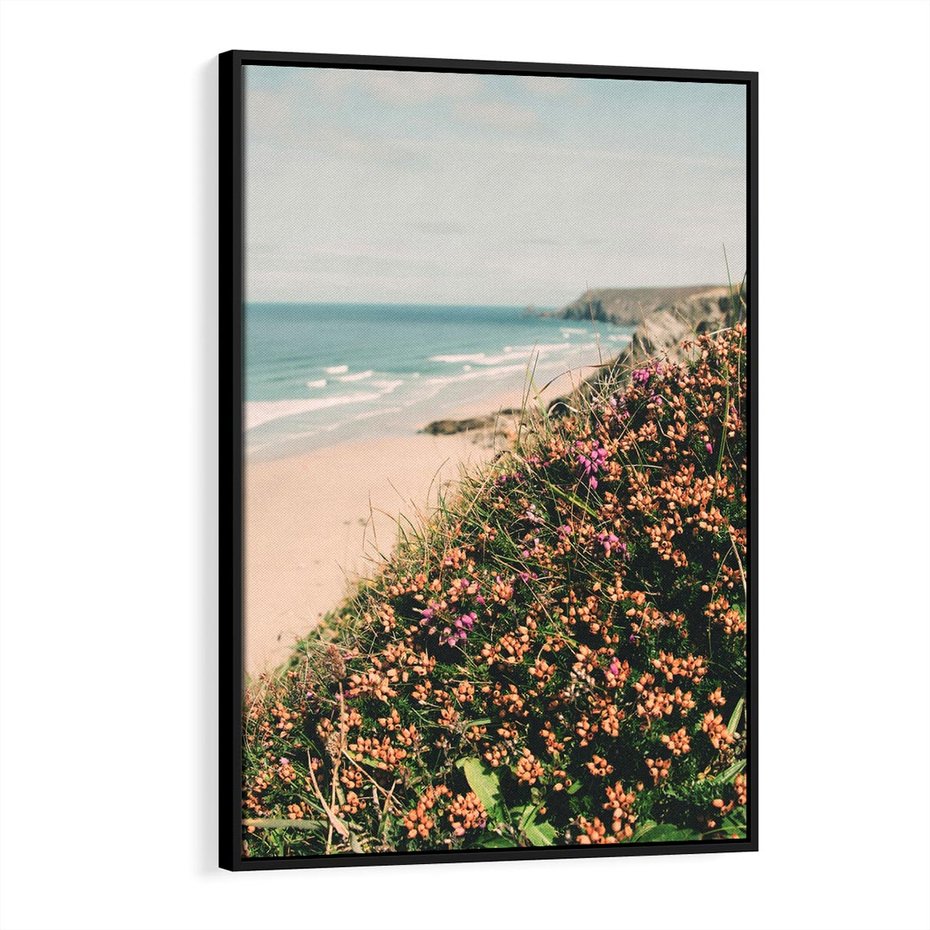 Obraz w ramie 70x100 - Perspektywa Klifu - fotografia, ocean - rama czarna