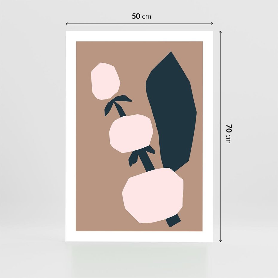 Plakat bez ramy 50x70 - Harmonia Boho Ducha - abstrakcyjny obraz, plakat