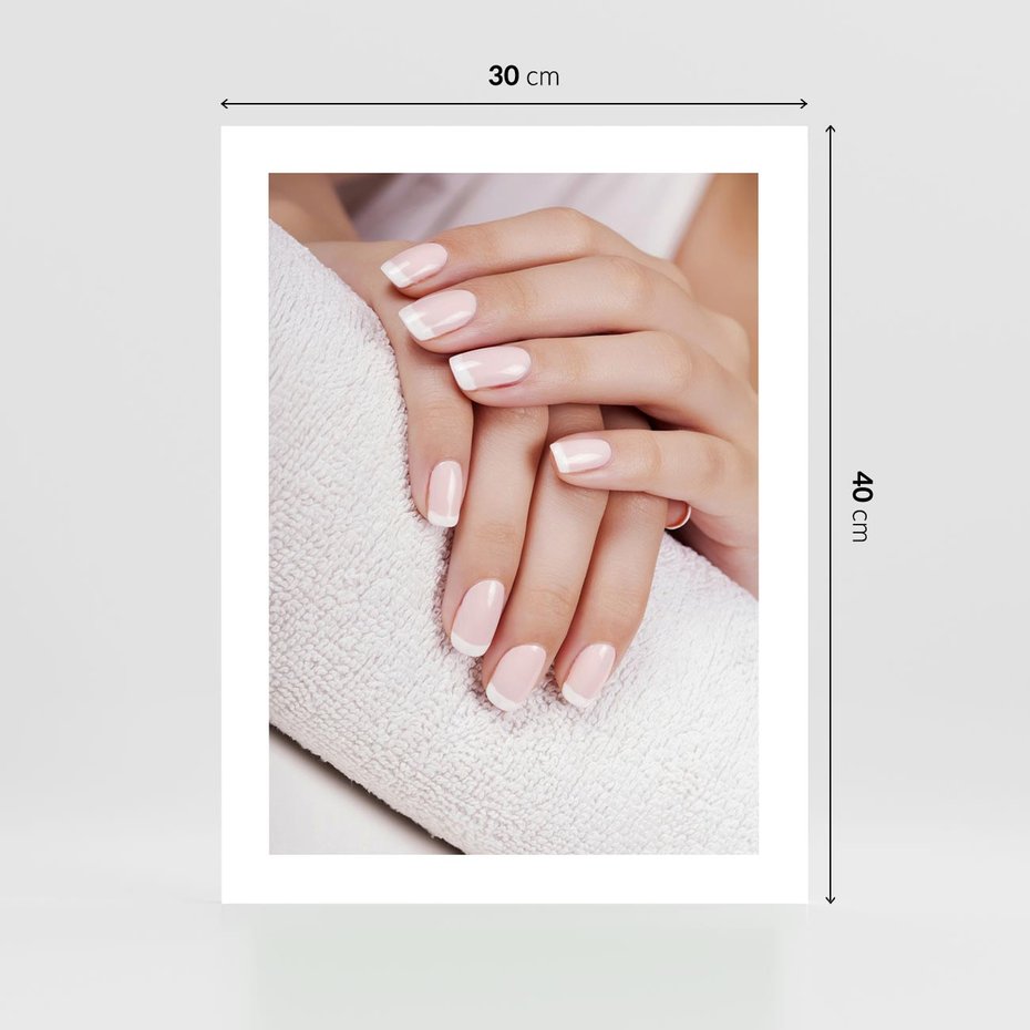 Plakat bez ramy 30x40 - Piękno manicure - manicure, paznokcie