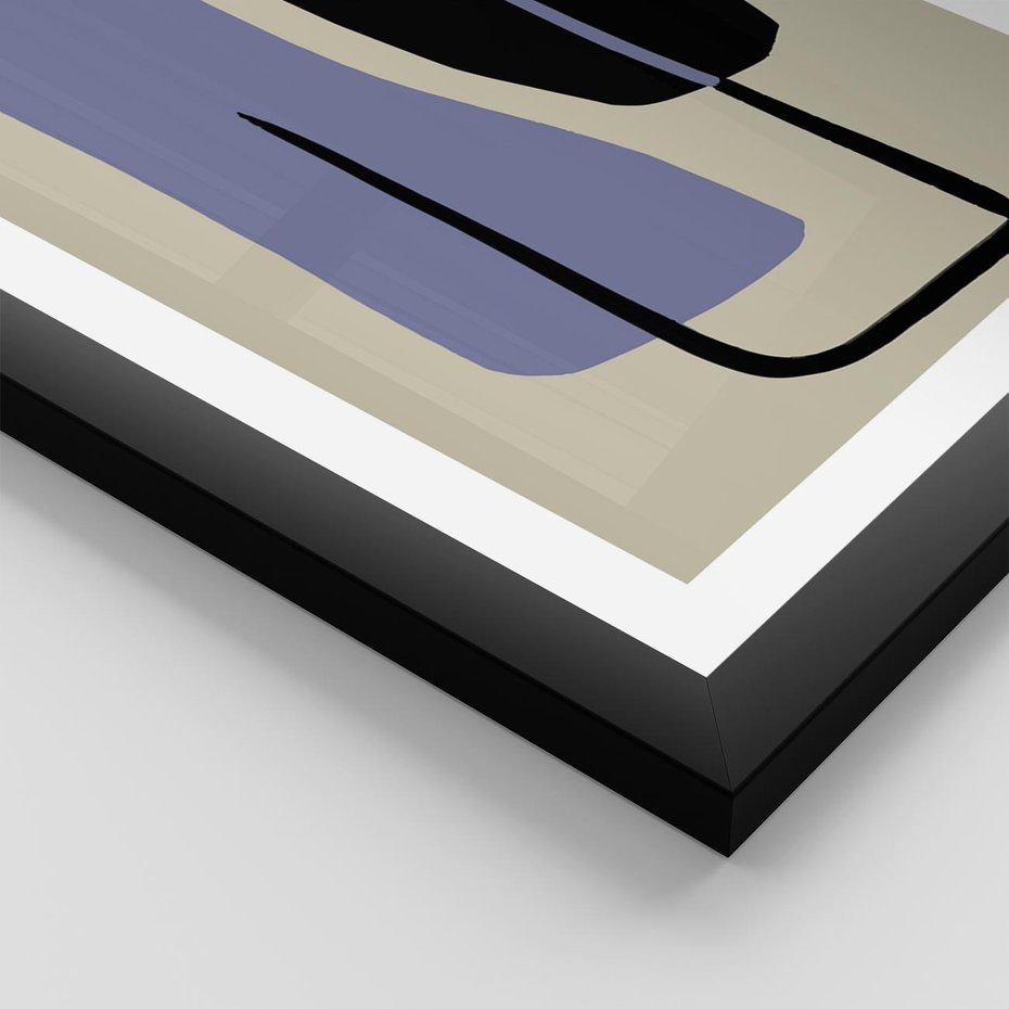 Plakat w ramie 50x70 - Harmonia Nowych Anomalii - minimalizm, boho plakat - rama czarna