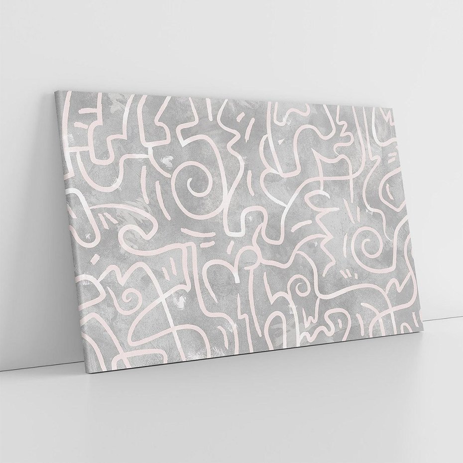 Obraz na płótnie 120x80 - Sploty odblasków i zawirowań - abstrakcyjne rysunki, wzorek