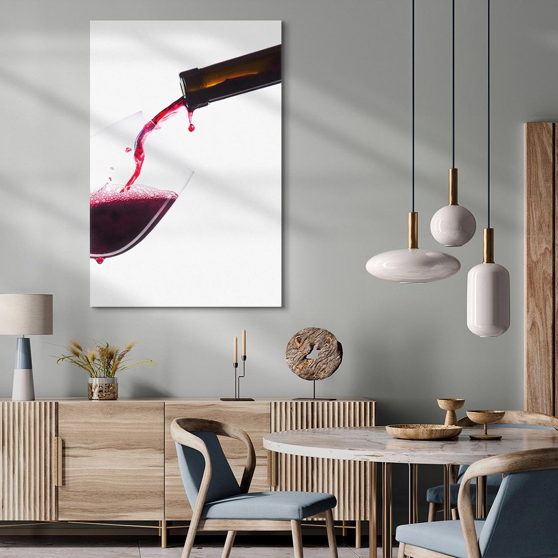 Obraz na płótnie 50x70 - Radość w smaku wina - wino