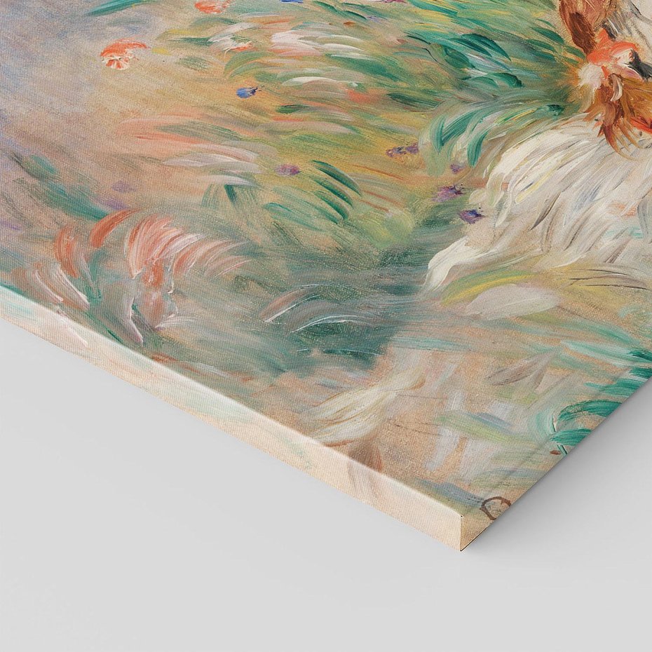 Obraz na płótnie 70x50 - Girls in the Grass Arranging a Bouquet, Pierre-Auguste Renoir - Reprodukcja - reprodukcja, obraz na płótnie