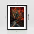 Plakat w ramie 30x40 - Jesienne Podróżowanie - fotografia, jesień - rama czarna