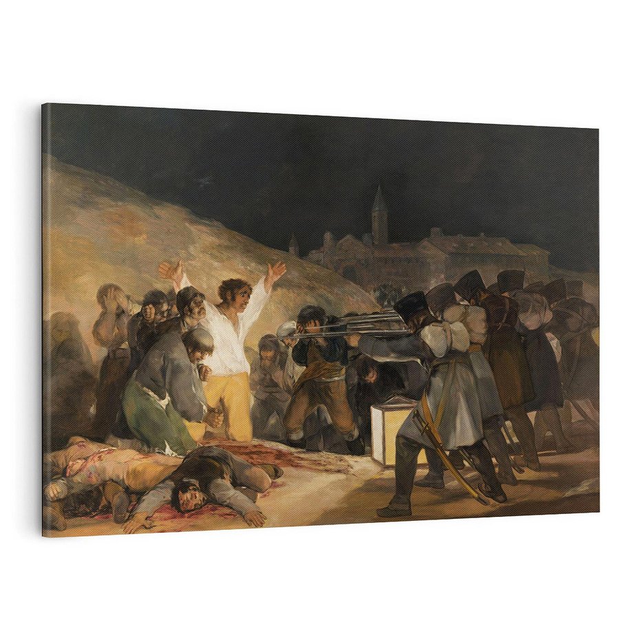 Obraz na płótnie 120x80 - "The Third of May" Francisco Goya - Reprodukcja - reprodukcja, obraz na płótnie
