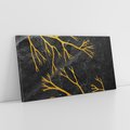 Obraz na płótnie 100x50 - Marmurowe Drzewa Snu - złote gałęzie, drzewa