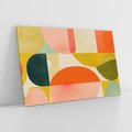 Obraz na płótnie 100x70 - Eklektyczne Oblicza - geometryczne kolorowe kształty, eksplozja kolorów