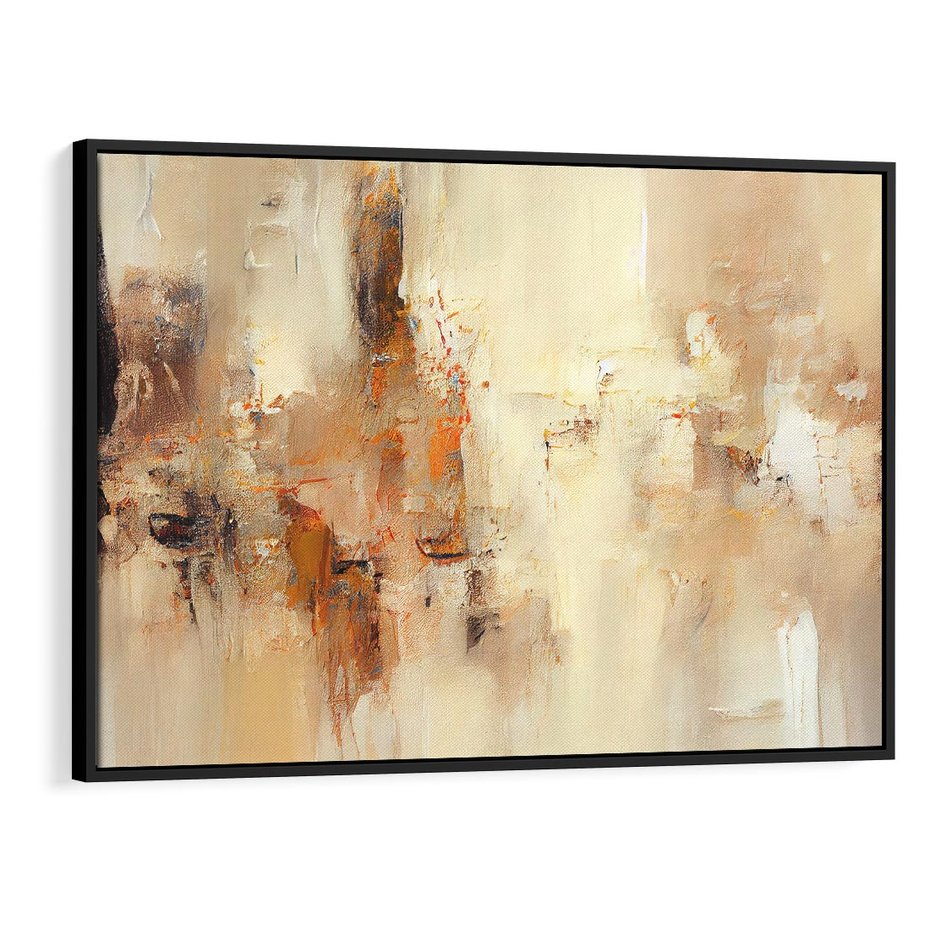 Obraz w ramie 70x50 - Odbicie utraconych barw - abstrakcja, tekstury farb - rama czarna