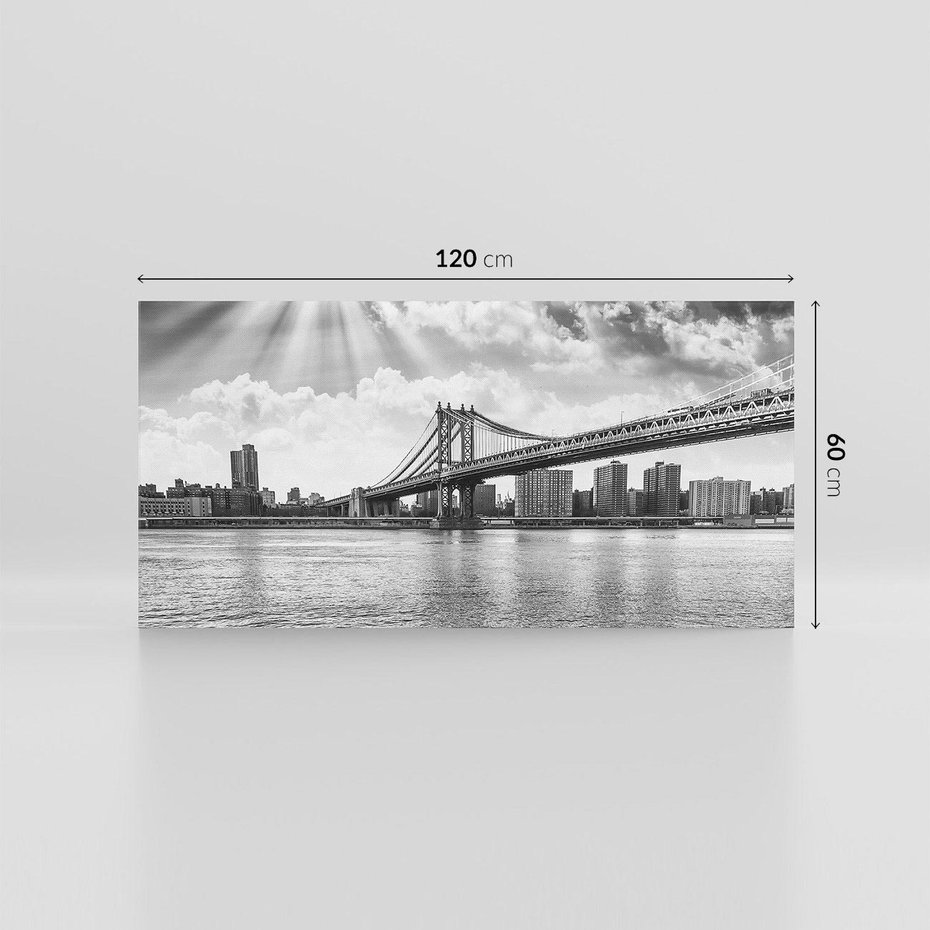 Obraz na płótnie 120x60 - Most w Mieście - most, miasto