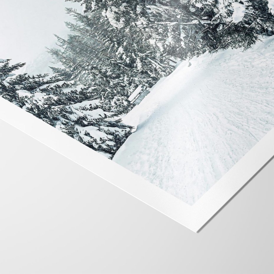 Plakat bez ramy 30x40 - Magia Zimy na Obrazie - las, zima