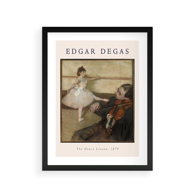 Plakat w ramie 30x40 - Klasyka Baletu - Edgar Degas, reprodukcja obrazu - rama czarna