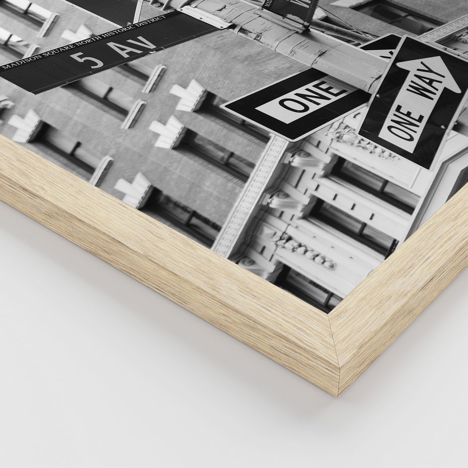 Zestaw obrazy w ramie 50x70 galeria - Nowy, Jork, miasto, nowoczesny - rama drewno