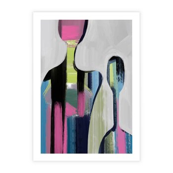 Plakat bez ramy 50x70 - Wnętrza Kształtów - abstrakcyjna sztuka, nowoczesny obraz