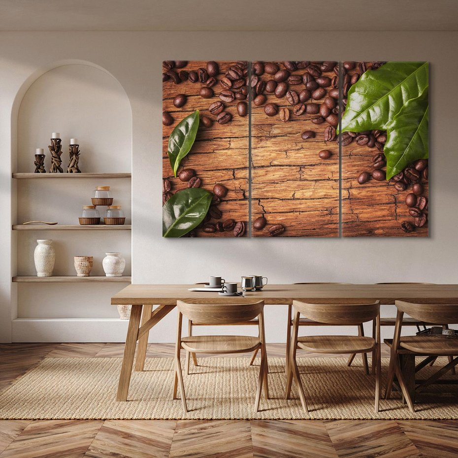 Obraz na płótnie 120x80 - Zmysłowa kawa: aromat i smak - kawa