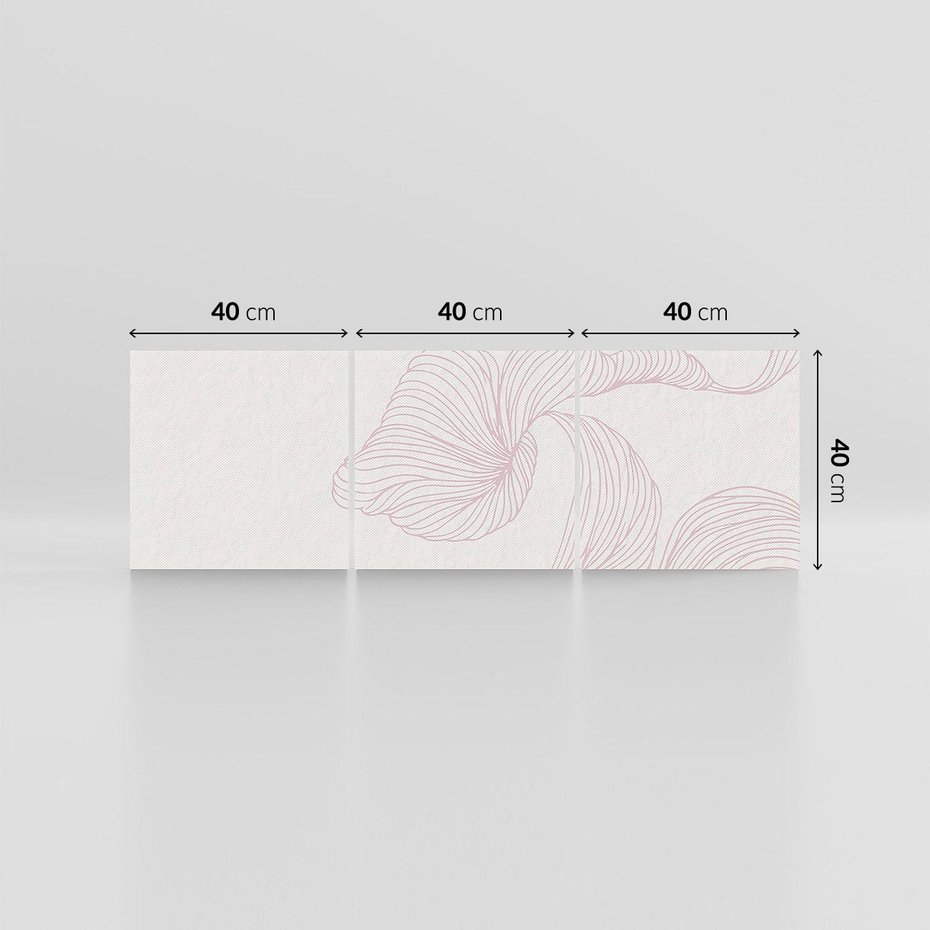 Obraz na płótnie 120x40 - Szept marzeń i tajemnic - abstrakcyjne, roślinne ornamenty