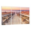 Obraz na płótnie 120x80 - Spacer Wśród Przyboju - dróżka, morze