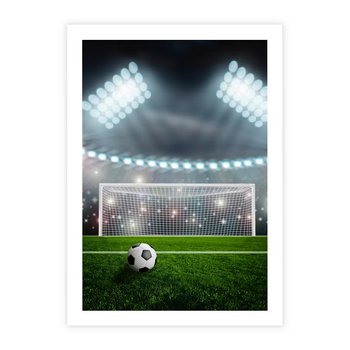 Plakat bez ramy 21x30 - Strzał do bramki - piłka, nożna